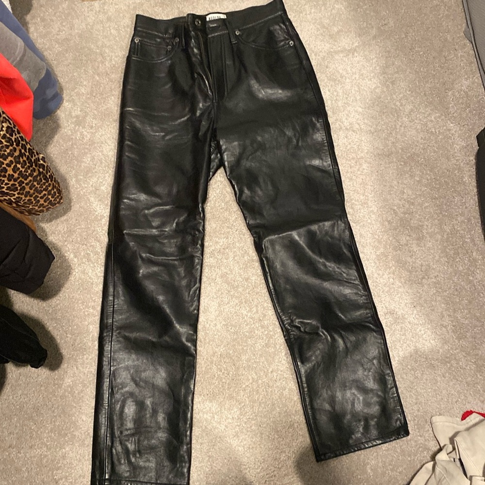 Agolde leather 90s pinch